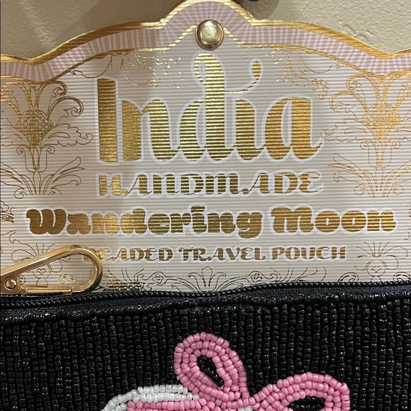 Wandering Moon | Skulls & Bows  Beaded Wallet - Picture 2 of 9